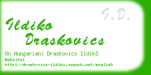ildiko draskovics business card